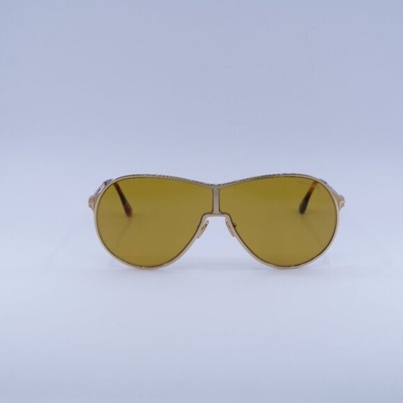 Tom Ford Gaia FT1174 30E Sunglasses Deep Gold Aviator Frame, Brown Lenses - Picture 2 of 11